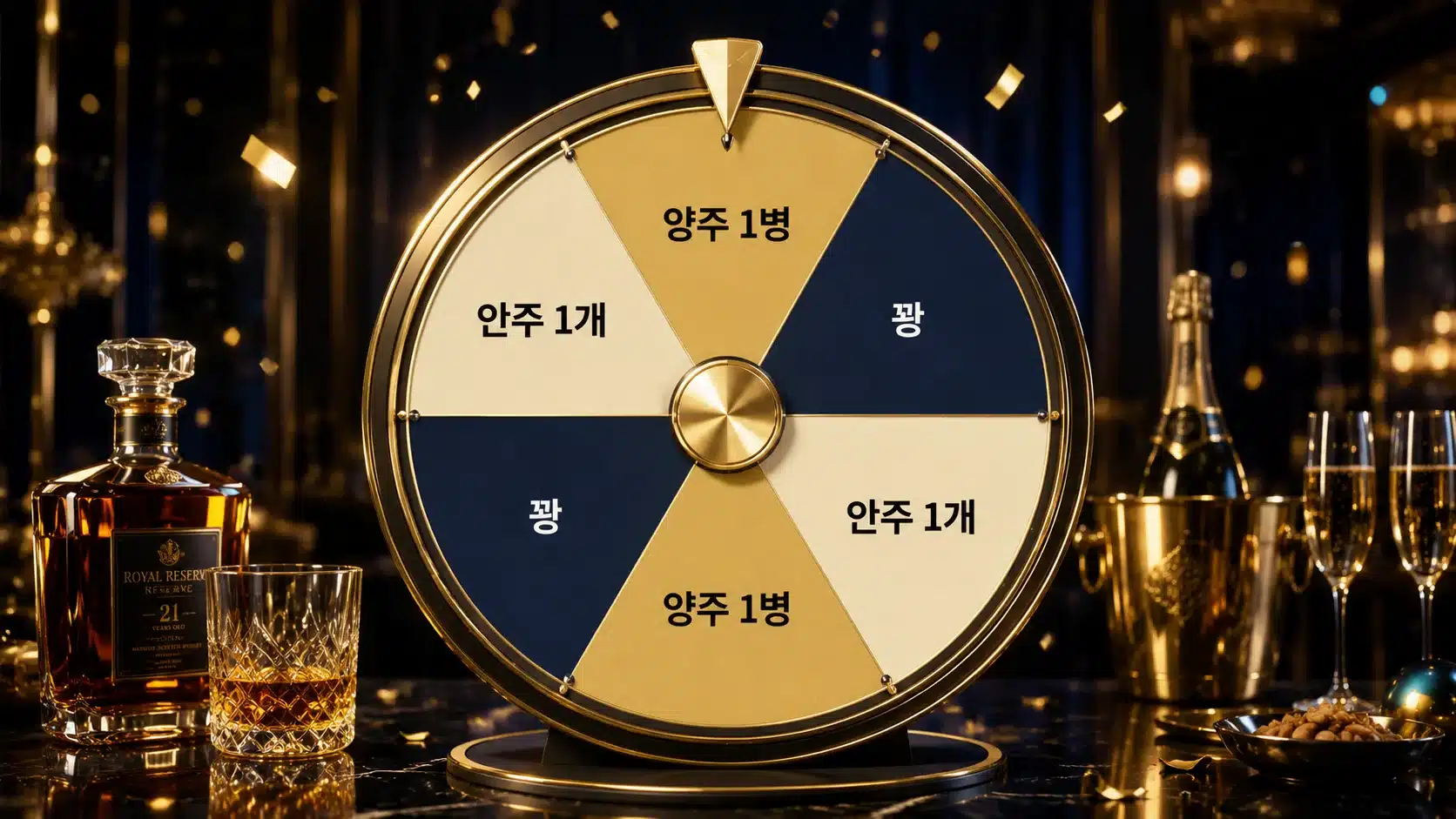 강남쩜오 룰렛 양주 1병 이벤트 당첨 안내